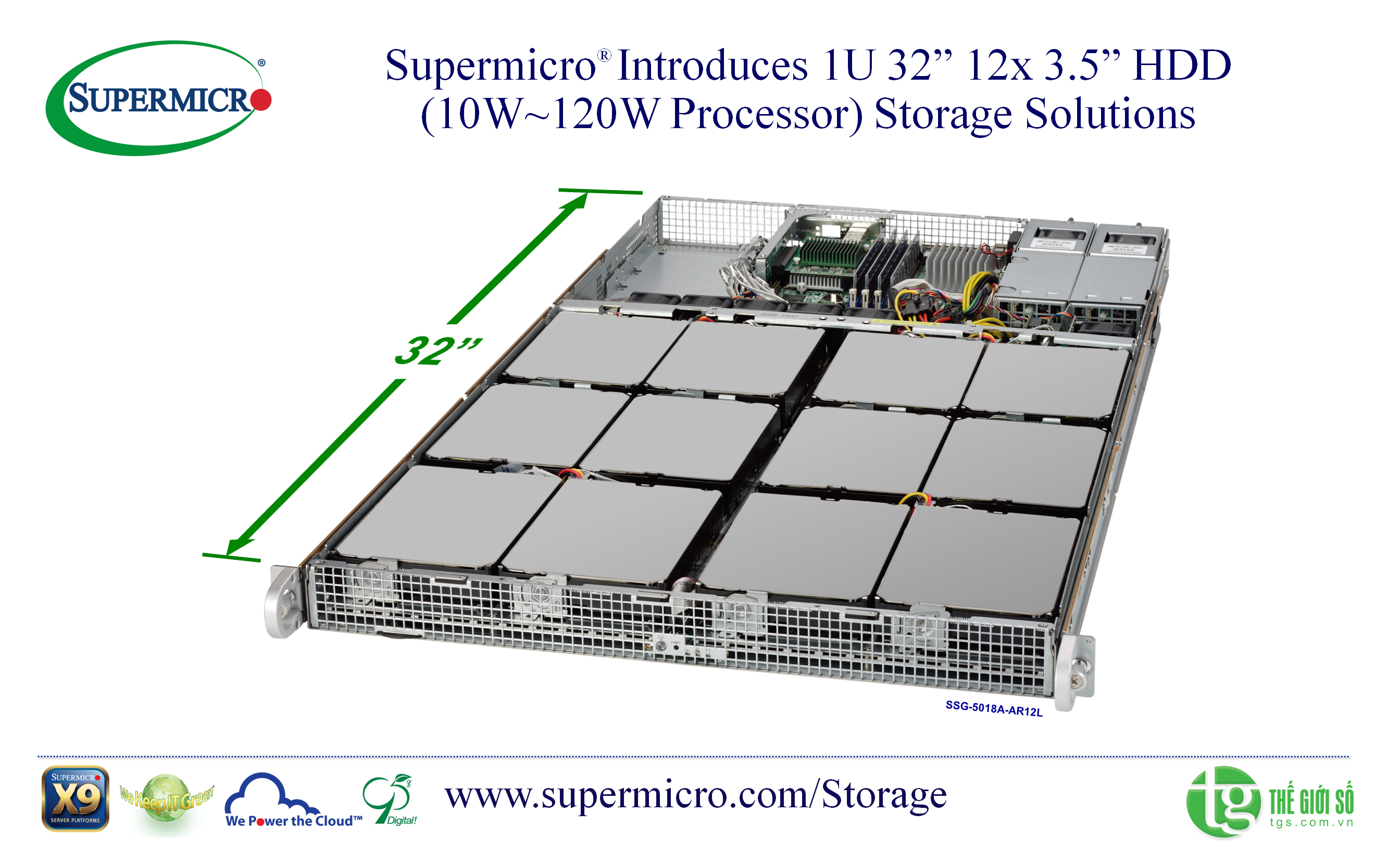 Supermicro SuperStorage Server 5018D4-AR12L